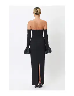 Bianca and Bridgett Adrianna Maxi Dress Black Size AU 12 for rent on The Volte - image 2