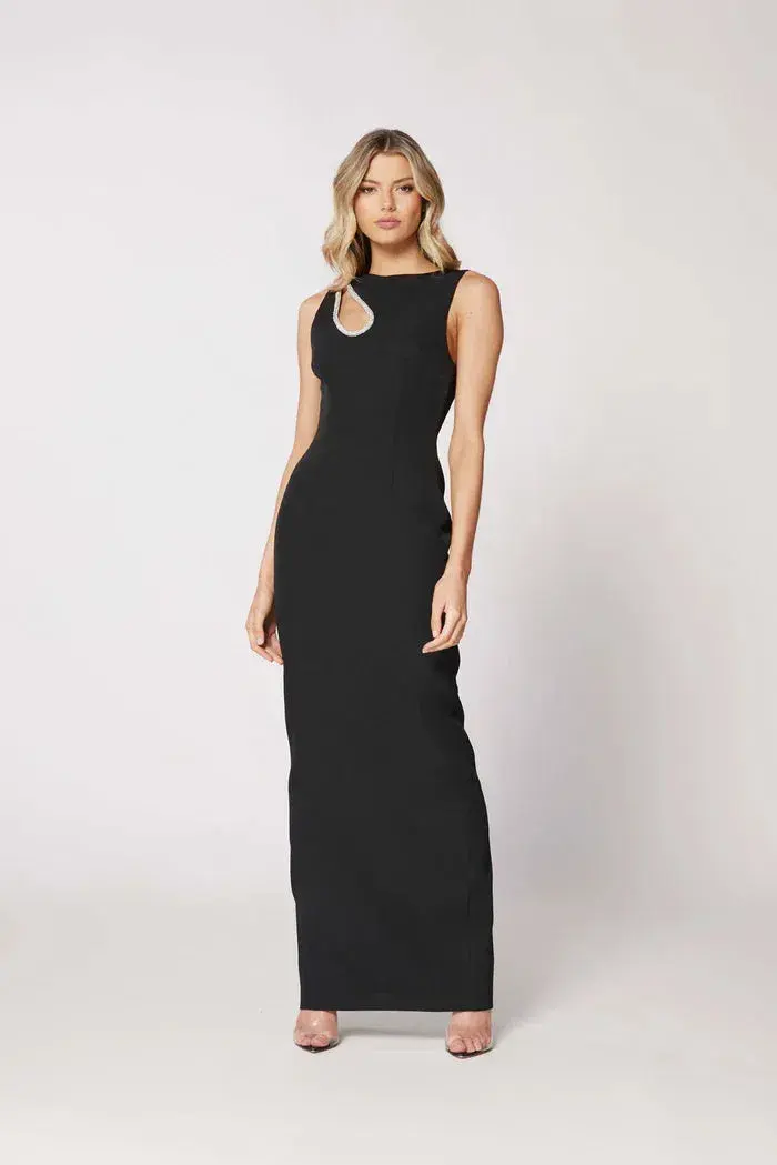 Bianca and Bridgett Valencia Maxi Dress Black Size AU 10 for rent on The Volte - main image