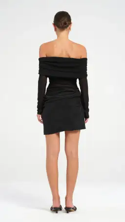 Benni Luca Mini Dress in Black Size 12 for rent on The Volte - image 2