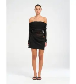 Benni Luca Mini Dress in Black Size 12 for rent on The Volte - image 1