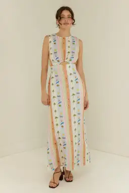 Palm Noosa Ivy Midi Dress Print Size 10 for rent on The Volte - image 1