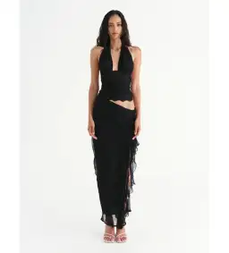 Benni Penelope Maxi Dress in Black Size S / AU 8