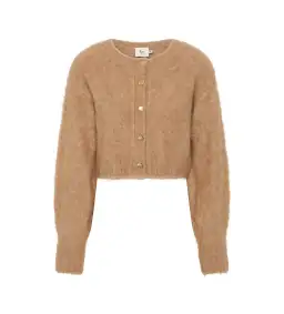 Aje Celine Fluffy Cardigan in Camel S / AU 8 for rent on The Volte - image 5