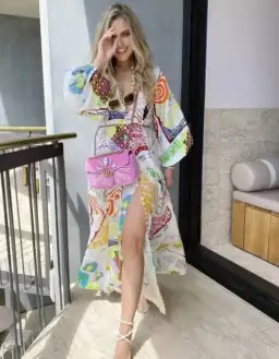 Zimmermann Shelly Billow Long Dress Poster Print Size 2 / AU 12 for rent on The Volte - image 3