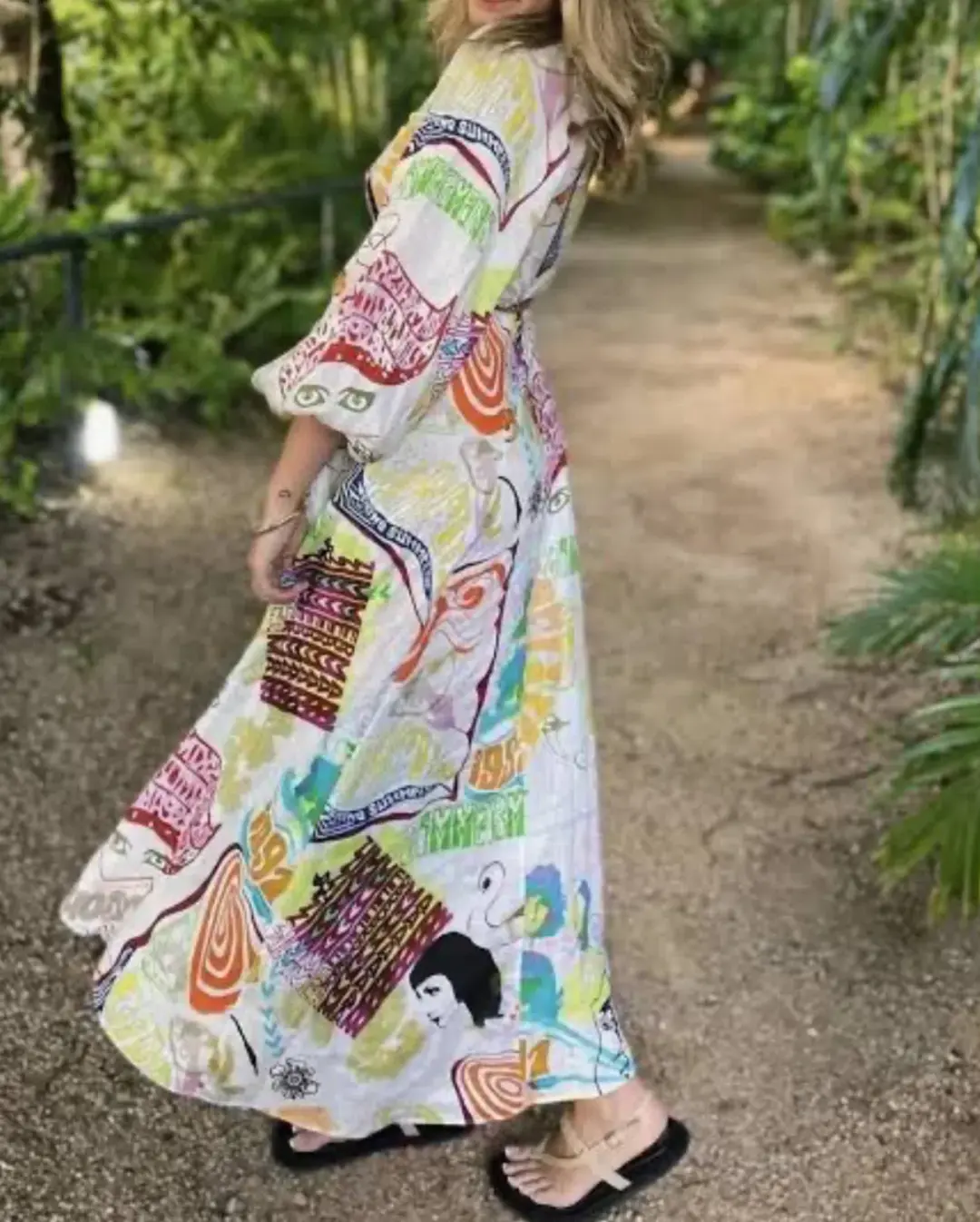 Zimmermann Shelly Billow Long Dress Poster Print Size 2 / AU 12 for rent on The Volte - main image