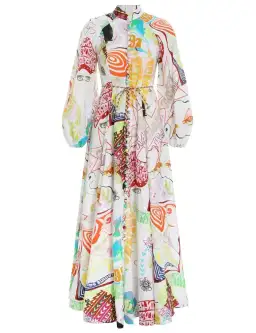 Zimmermann Shelly Billow Long Dress Poster Print Size 2 / AU 12 for rent on The Volte - image 5