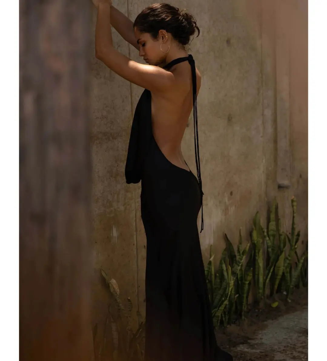 Rat & Boa Donyale Maxi Dress Black Size AU 6 for rent on The Volte - main image