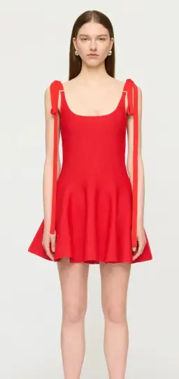 Clea Karolina Knit Mini Dress Red Size 8