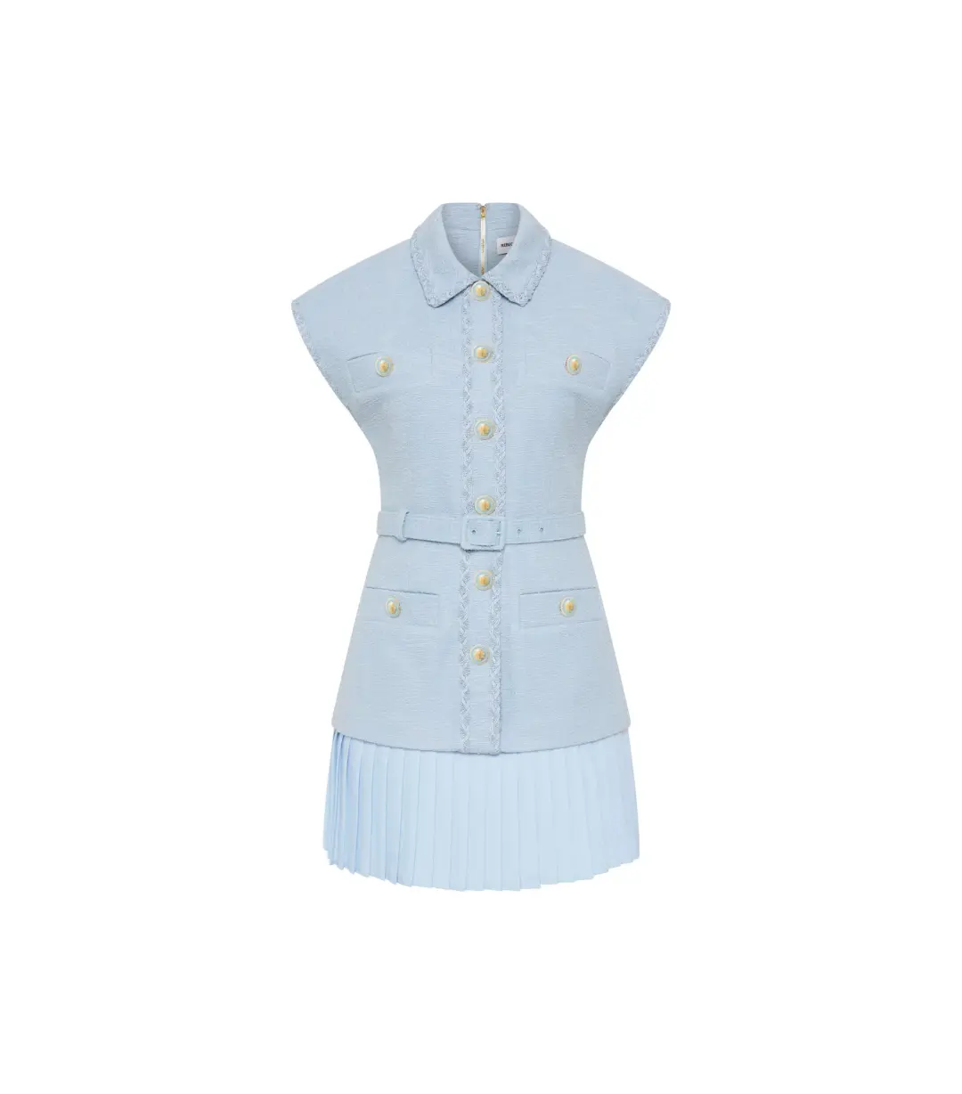 Rebecca Vallance Jonie Mini Dress Pale Blue Size 8 for rent on The Volte - main image