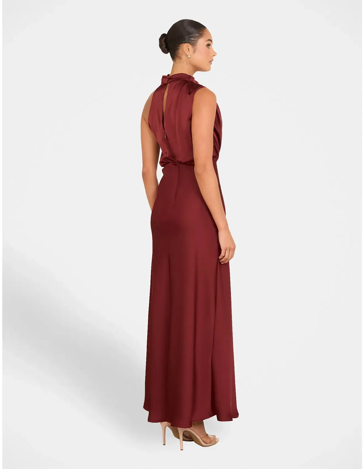 Pilgrim Otillie High Neck Gown Burgundy Size AU 14 - Image 3
