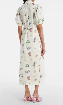 Alemais Play Embroidered Shirtdress in White Size 10 for rent on The Volte - image 2