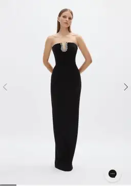 Rachel Gilbert Atticus Gown in Black Size 8 for rent on The Volte - image 1
