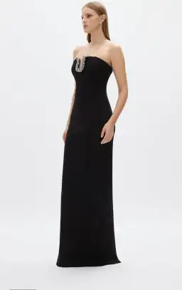Rachel Gilbert Atticus Gown in Black Size 8 for rent on The Volte - image 5