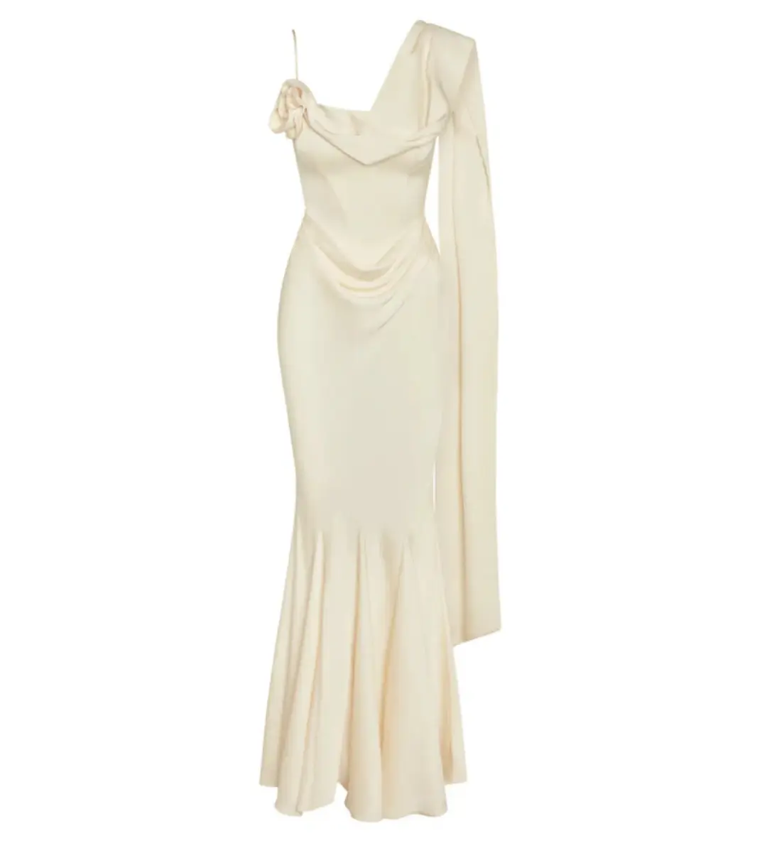 Leau Celine Maxi Dress Ivory Size XS/AU 6 for rent on The Volte - main image