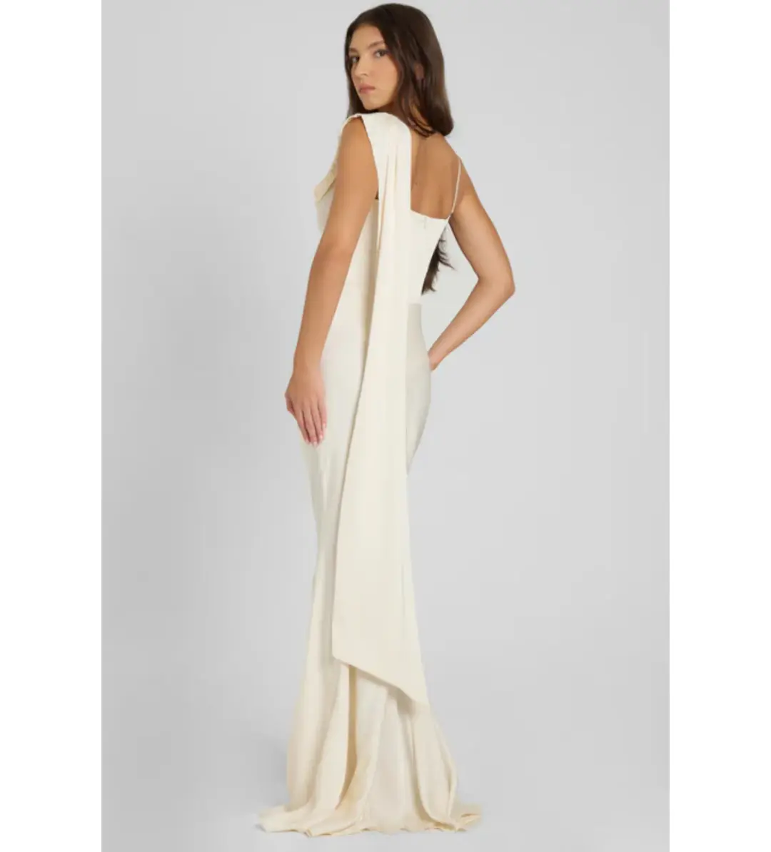 Leau Celine Maxi Dress Ivory Size XS/AU 6 for rent on The Volte - main image