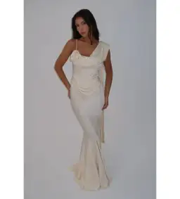 Leau Celine Maxi Dress Ivory Size XS/AU 6 for rent on The Volte - image 2