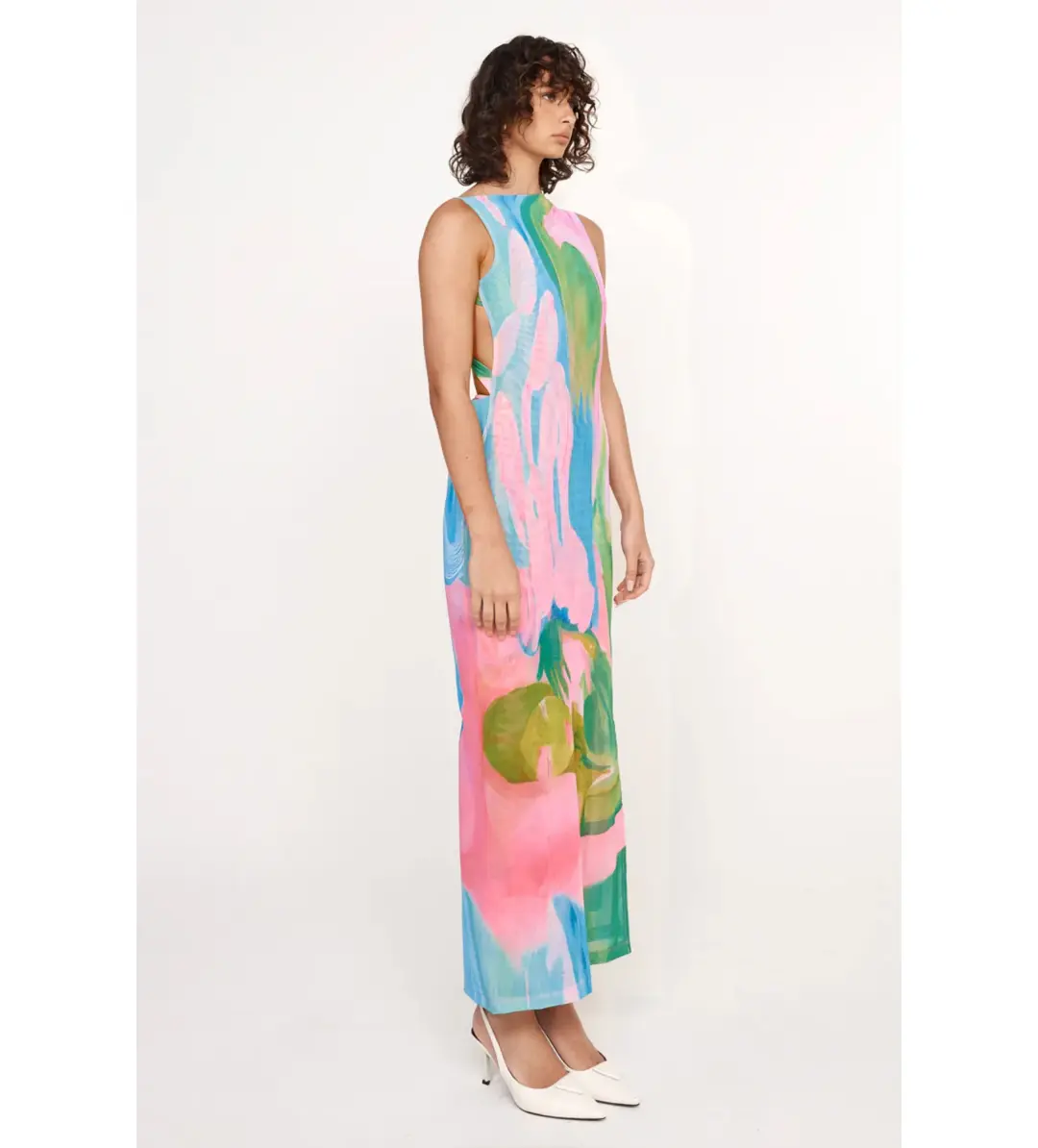 She Is Olla Luella Midi Dress in Gaia Size M / AU 10 for rent on The Volte - main image
