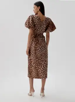 Aje Isabella Shirtdress in Leopard Print Size AU 14 for rent on The Volte - image 2