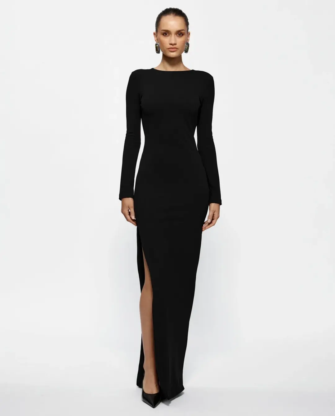 Effie Kats Indie Gown in Black Size 12 for rent on The Volte - main image