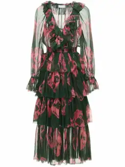 Zimmermann Poppy Tiered Frill Dress Multi Size AU 12 for rent on The Volte - image 3