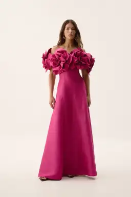 Aje Etta Gown in Magenta Size 12