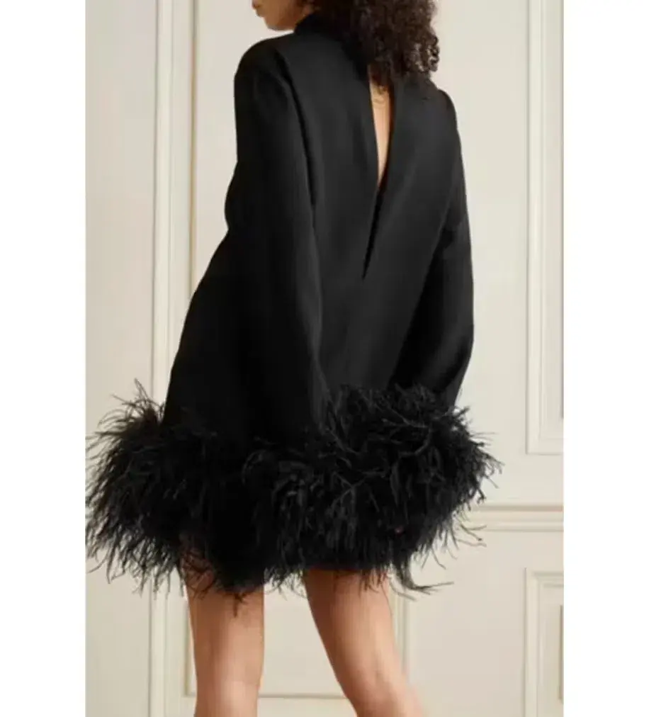 Rachel Gilbert Pietro Mini Dress Black Size 8 for rent on The Volte - main image