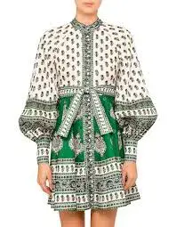 Zimmermann Amari Mini Dress Multi Print Size 10 for rent on The Volte - main image