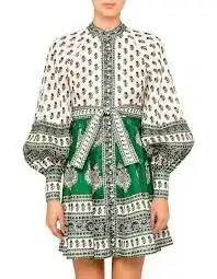 Zimmermann Amari Mini Dress Multi Print Size 10 for rent on The Volte - image 2