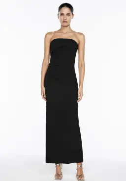Manning Cartell Fast Forward Strapless Maxi Dress Black Size 8