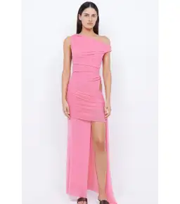 Bec & Bridge Kailani Asym Dress Grapefruit Pink Size AU 6 for rent on The Volte - image 1