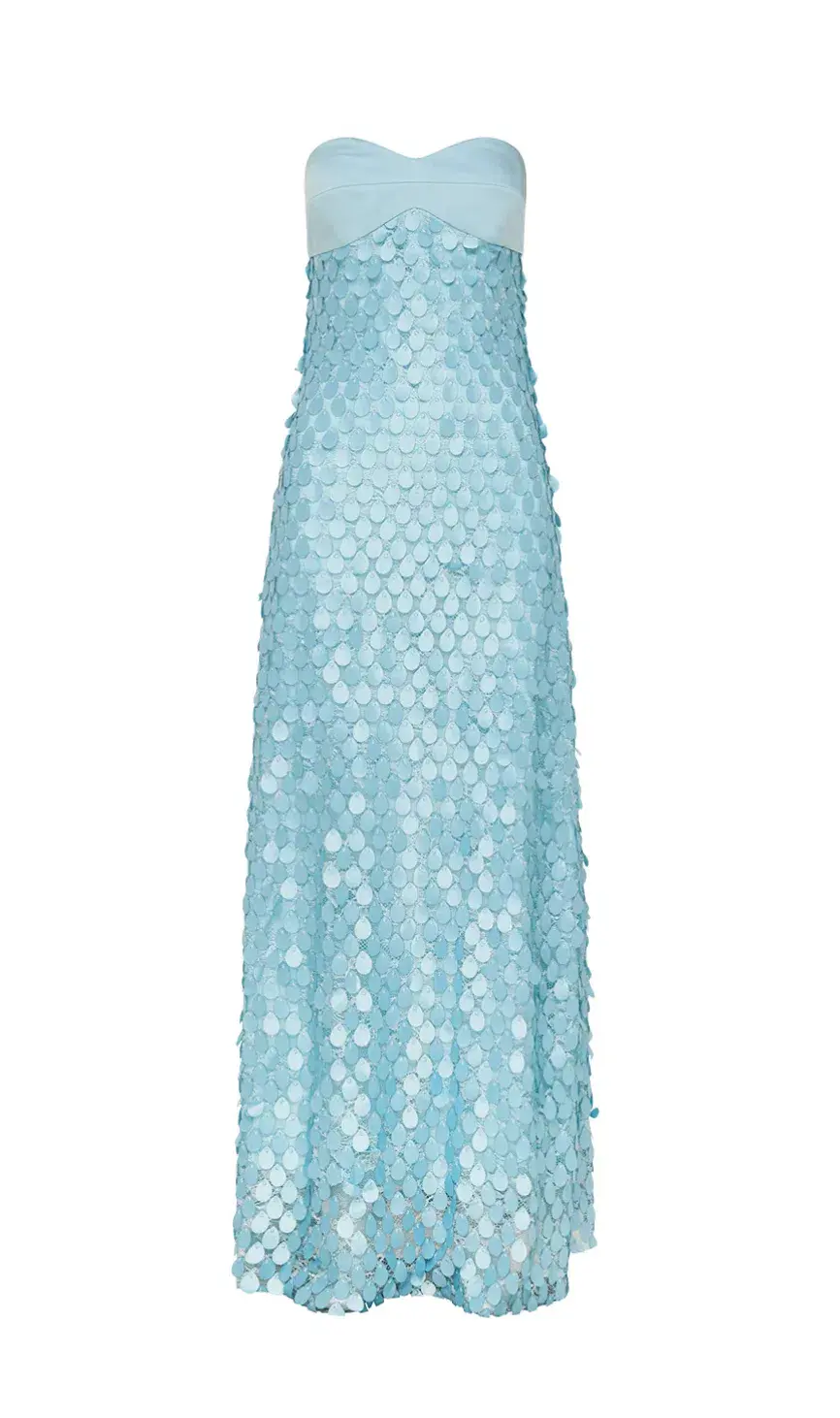 Manning Cartell Supreme Extreme Balconette Midi Dress Aqua Spritz Blue Size 8 for rent on The Volte - main image