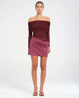 Benni Luca Mini Dress Plum Size 6 for rent on The Volte - image 1