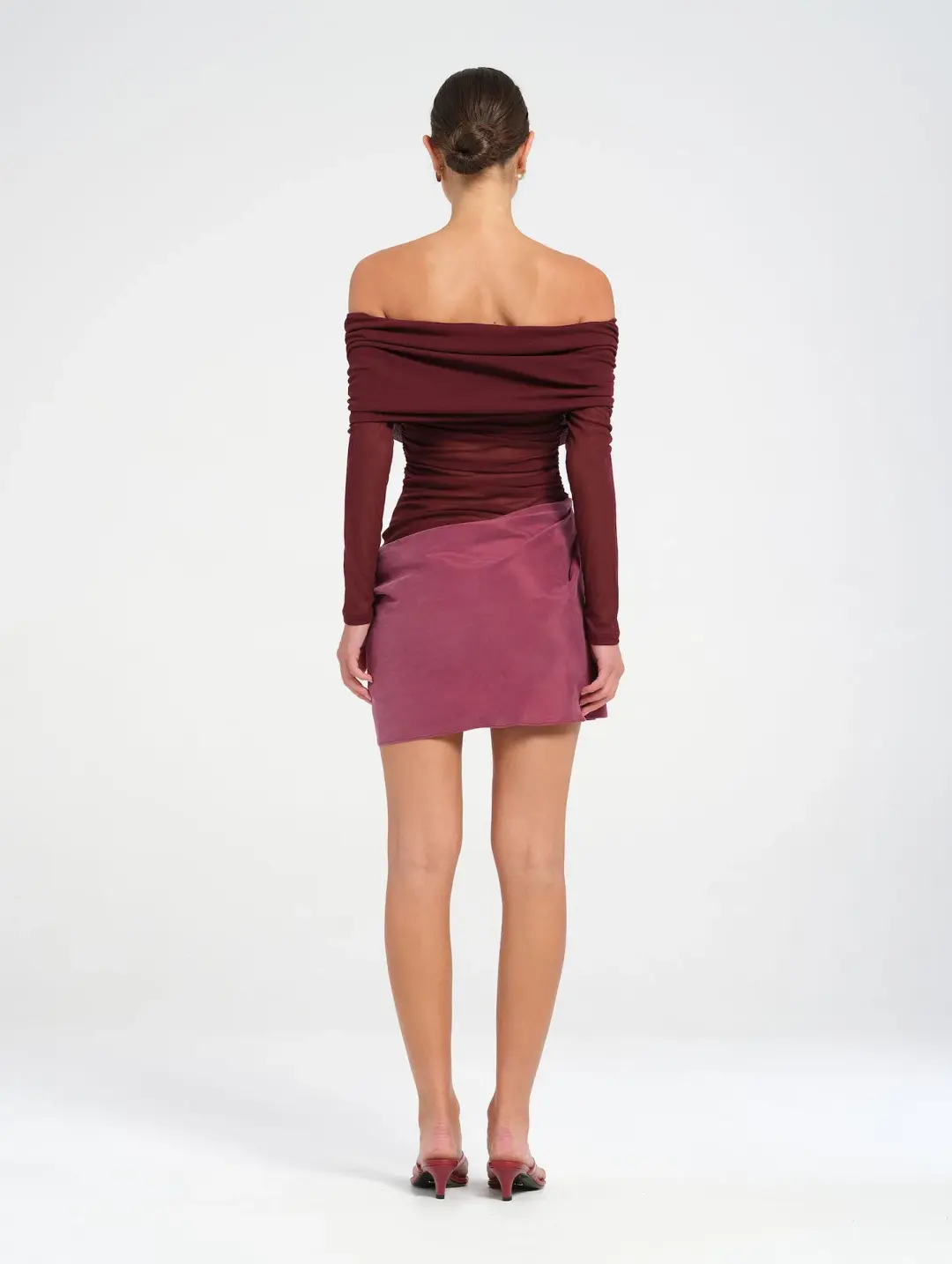 Benni Luca Mini Dress Plum Size 6 for rent on The Volte - main image