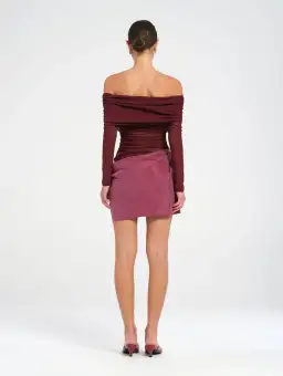 Benni Luca Mini Dress Plum Size 6 for rent on The Volte - image 3