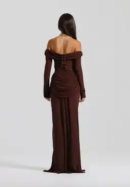 Natalie Rolt Emily Gown Espresso Size 1 / AU 8 for rent on The Volte - image 3