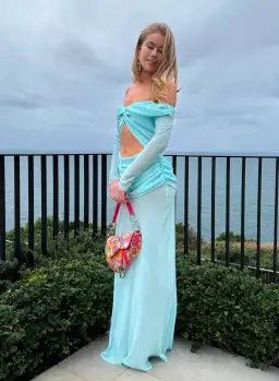 Natalie Rolt Emily Gown Baby Blue Size 1 / 8 AU for rent on The Volte - image 5