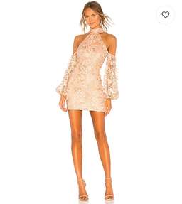 Michael Costello X Revolve Sole Mini dress in Light Pink Floral Size 6
