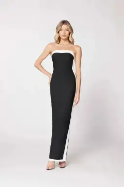 Bianca and Bridgett Ashley Maxi Dress in Black/White Size 6 for rent on The Volte - image 1