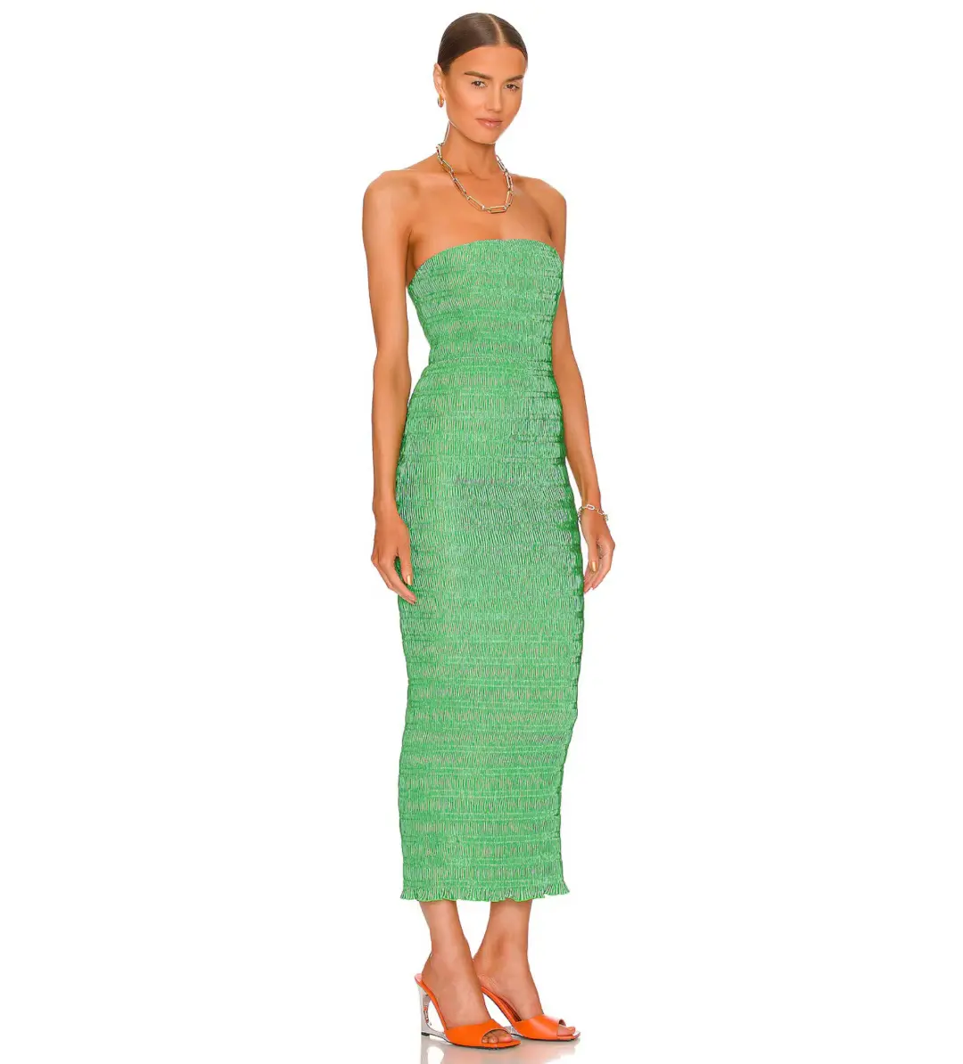 L'Idee Aurore Midi Dress Sea Green Size AU 8 for rent on The Volte - main image