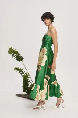 Alemais Sage Midi Dress Green Size 10 for rent on The Volte - image 2