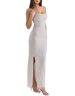 House of CB Calla Maxi Dress Nimbus Cloud Size L / AU 12 for rent on The Volte - image 2