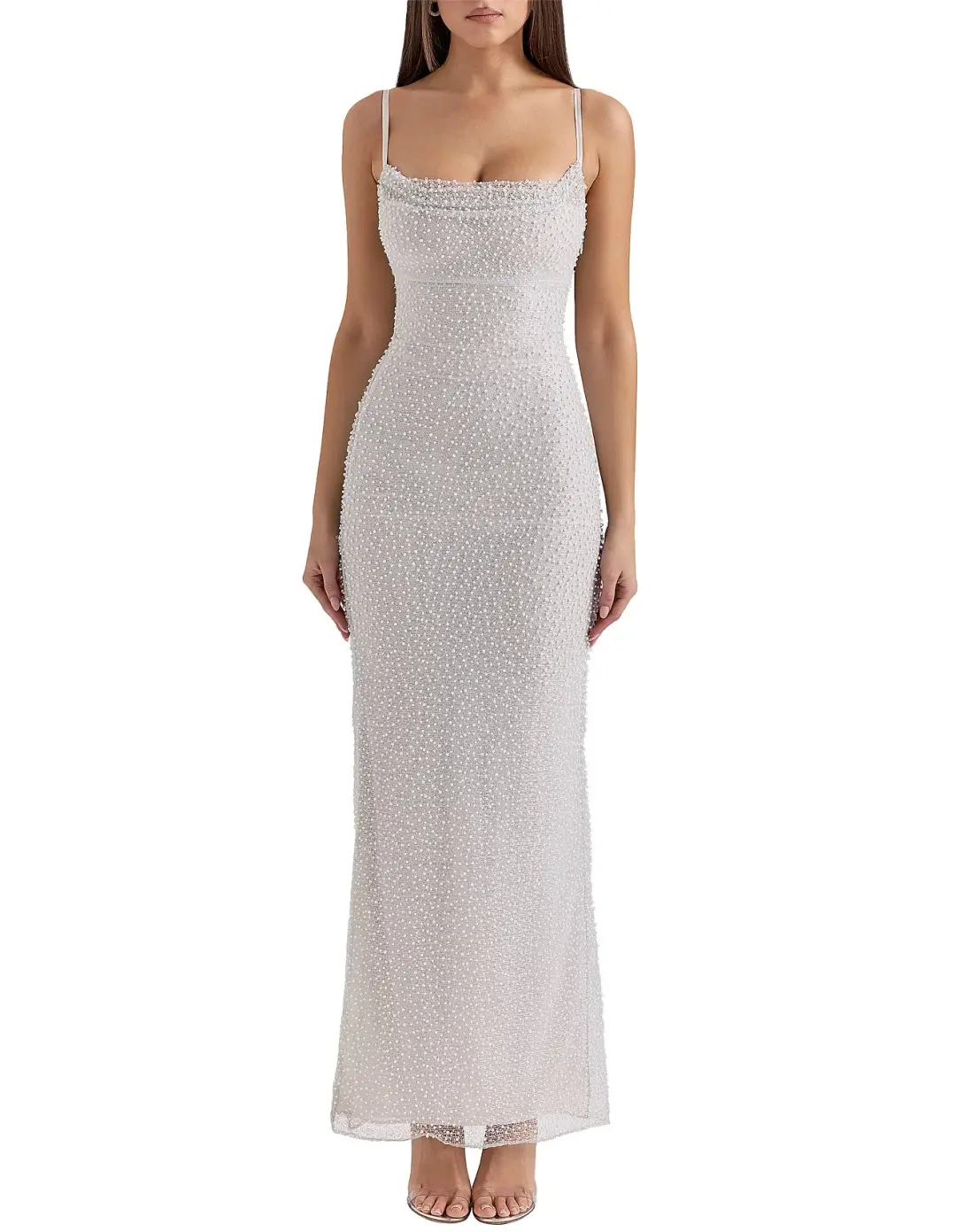 House of CB Calla Maxi Dress Nimbus Cloud Size L / AU 12 for rent on The Volte - main image