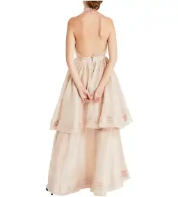 Aje Sienna Dress in Blush Size 10 for rent on The Volte - image 2