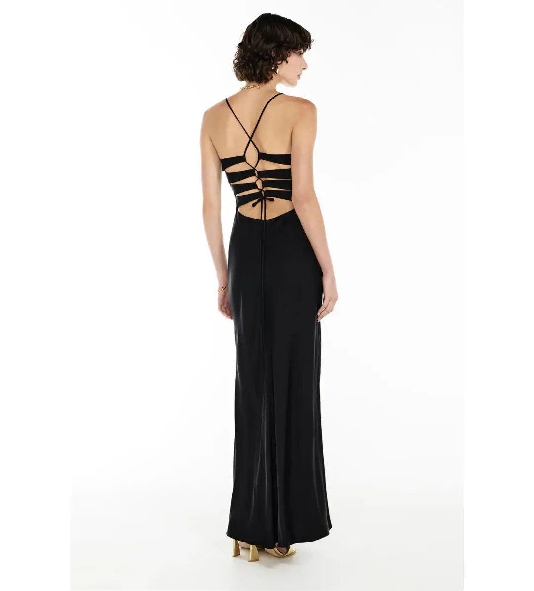 Manning Cartell Time to Shine Slip Dress in Black Size XXS / AU 4 for rent on The Volte - main image
