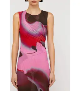 Scanlan Theodore Italian Watercolour Dress in Raspberry Size S / AU 8 for rent on The Volte - image 4