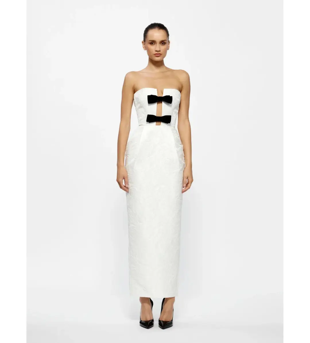Effie Kats Kiera Maxi Dress Ivory Size S/AU 8 for rent on The Volte - main image