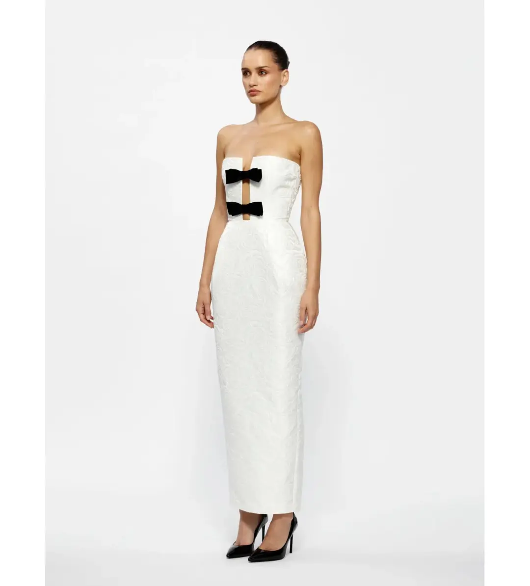 Effie Kats Kiera Maxi Dress Ivory Size S/AU 8 for rent on The Volte - main image