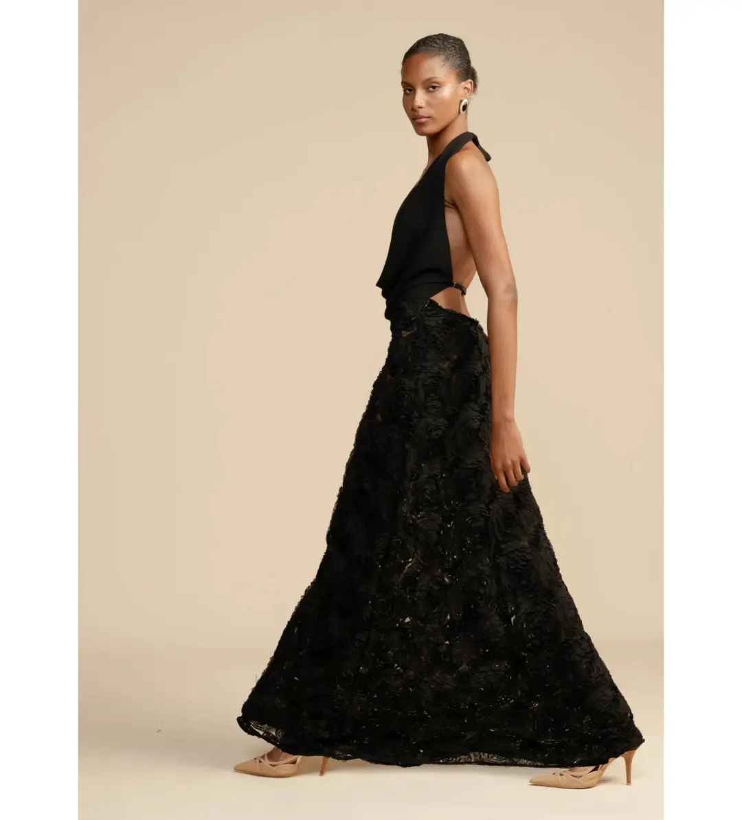 Arcina Ori Adriana Maxi Dress Black Size XS/AU 6 for rent on The Volte - main image