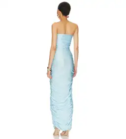Baobab Magalenha Strapless Maxi Dress in Ice Blue Size S / AU 8 for rent on The Volte - image 3