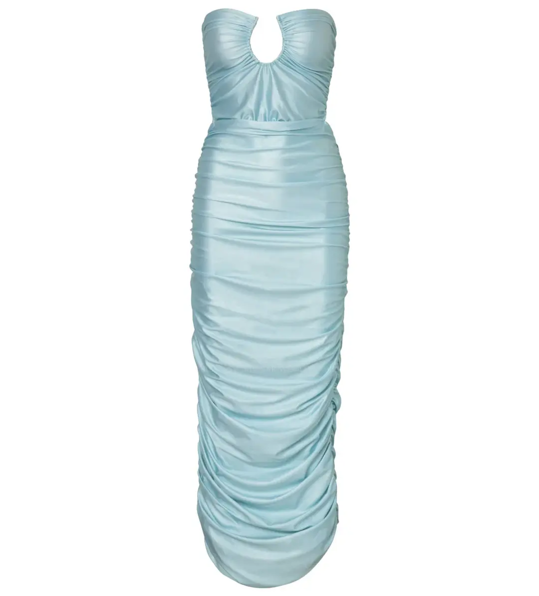 Baobab Magalenha Strapless Maxi Dress in Ice Blue Size S / AU 8 for rent on The Volte - main image